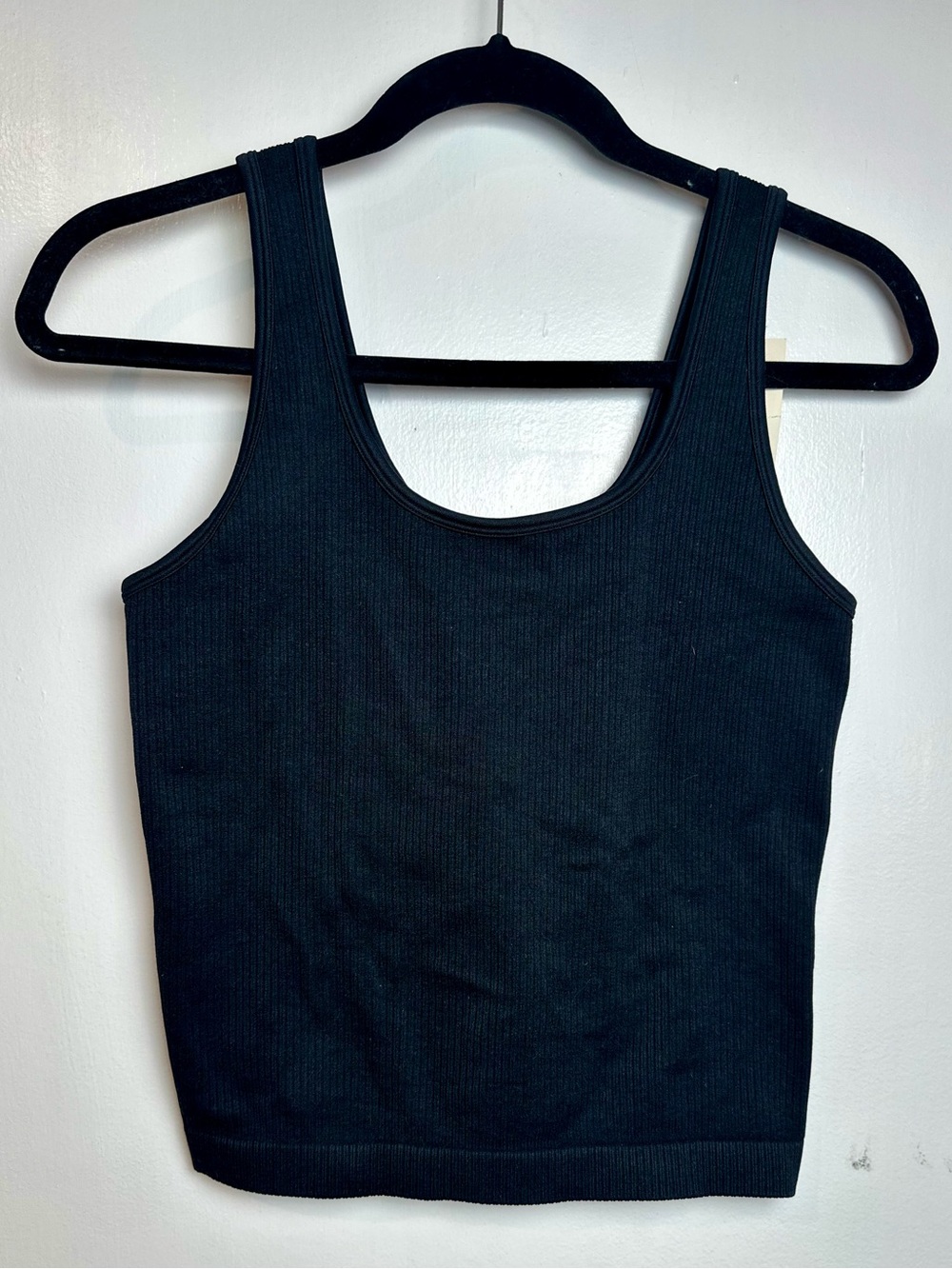 Target Black Ribbed Tank Top - Scoop Neck